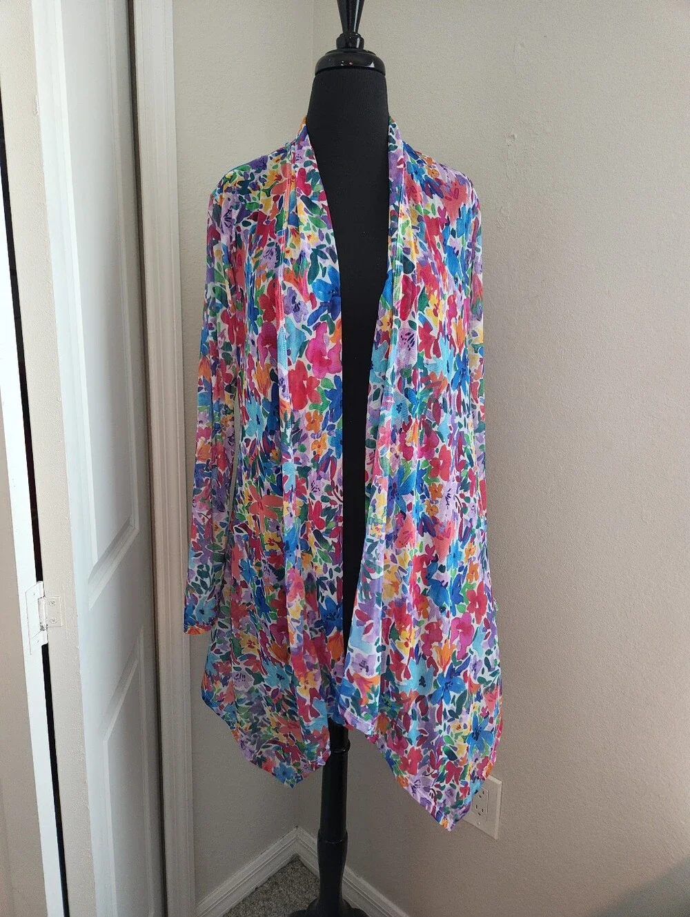 Tommy Bahama Multicolor Floral Mesh Cover-Up